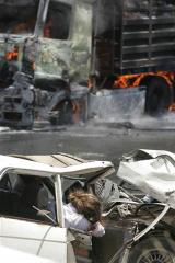 beirut syria road (dhr baidar ) afp